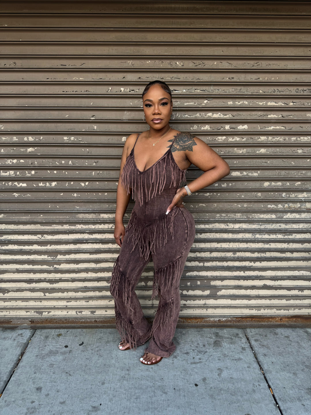 Show your feelings fringe Jumpsuit – The Stylish Loft