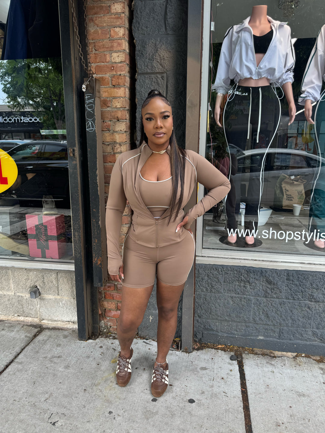 Take on the day 3 piece short set – The Stylish Loft
